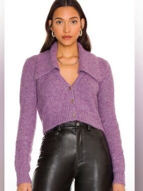 NWT Pistola Orchid Lenore Collared Cardigan